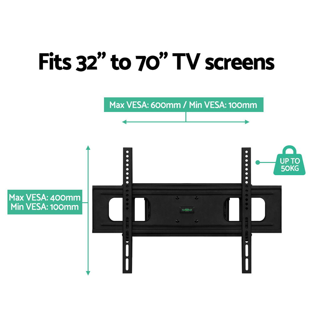 Artiss Full Motion TV Wall Mount Bracket 32"-70" Black