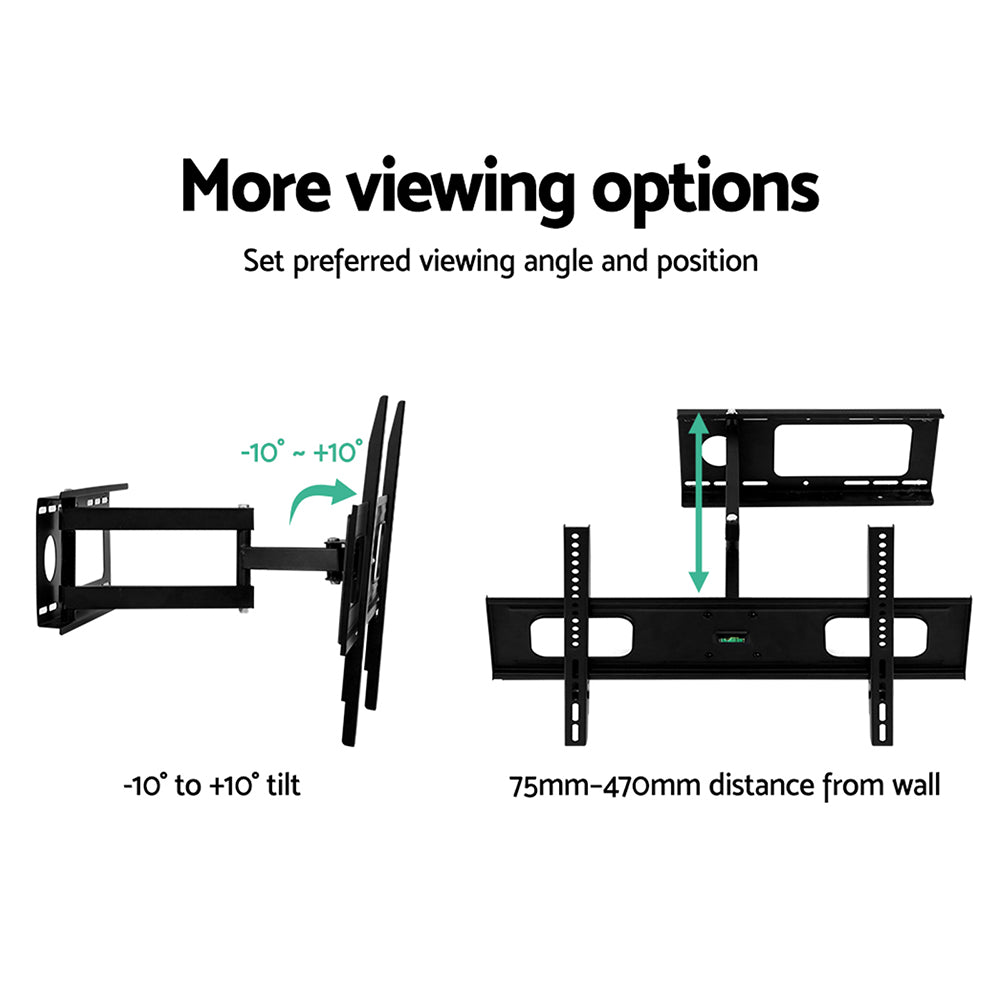 Artiss Full Motion TV Wall Mount Bracket 32"-70" Black