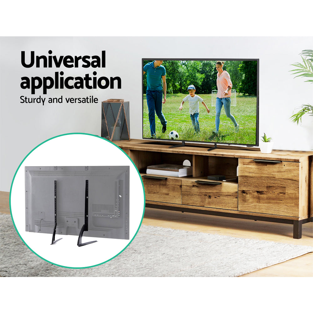 Universal Pedestal TV Stand 32"-65" Adjustable Black