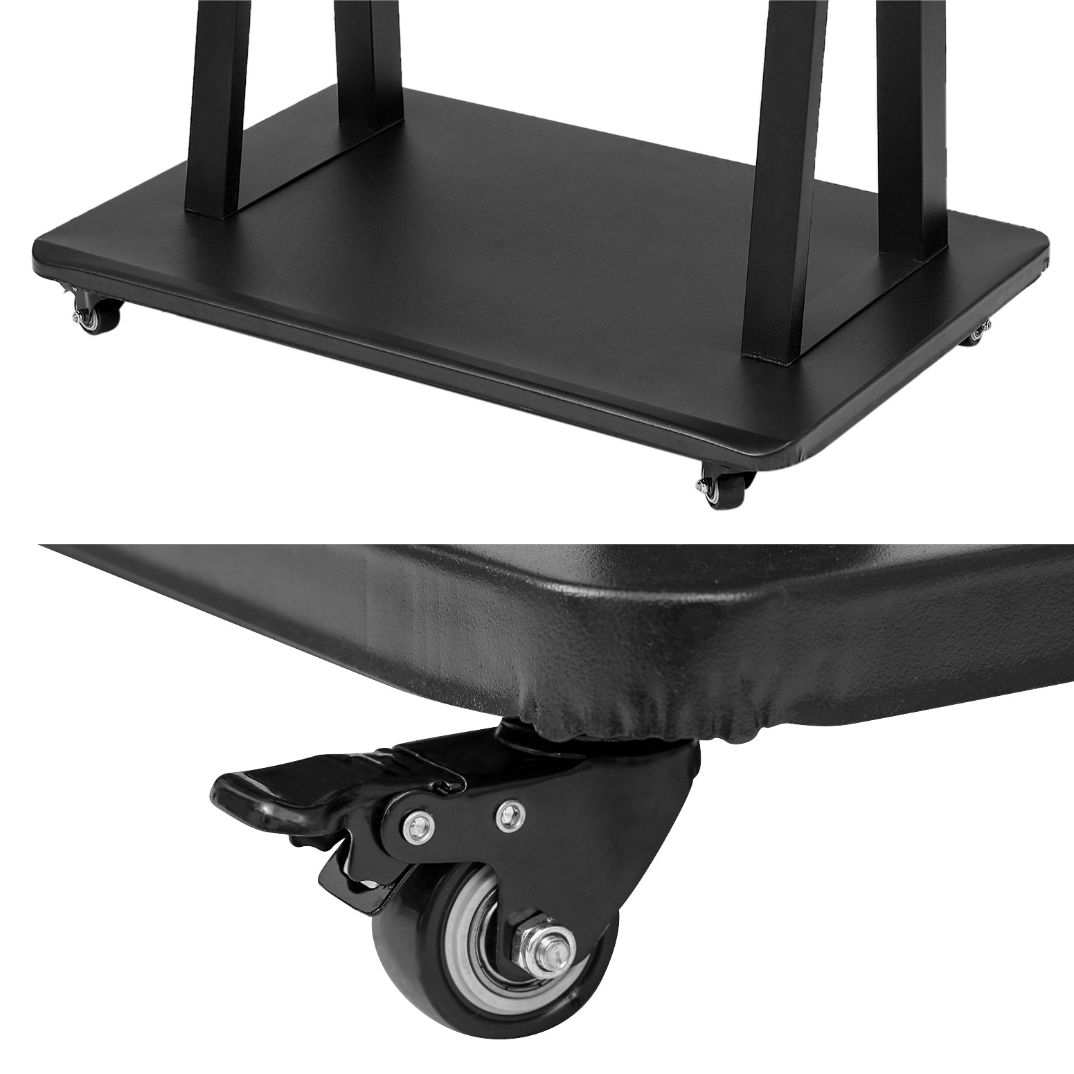 Artiss Mobile TV Stand 32"-75" Adjustable Black