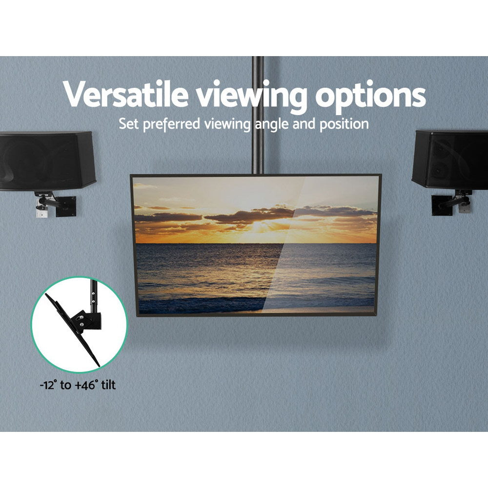 Artiss Full Motion TV Wall/Ceiling Mount Bracket 32"-75" Black