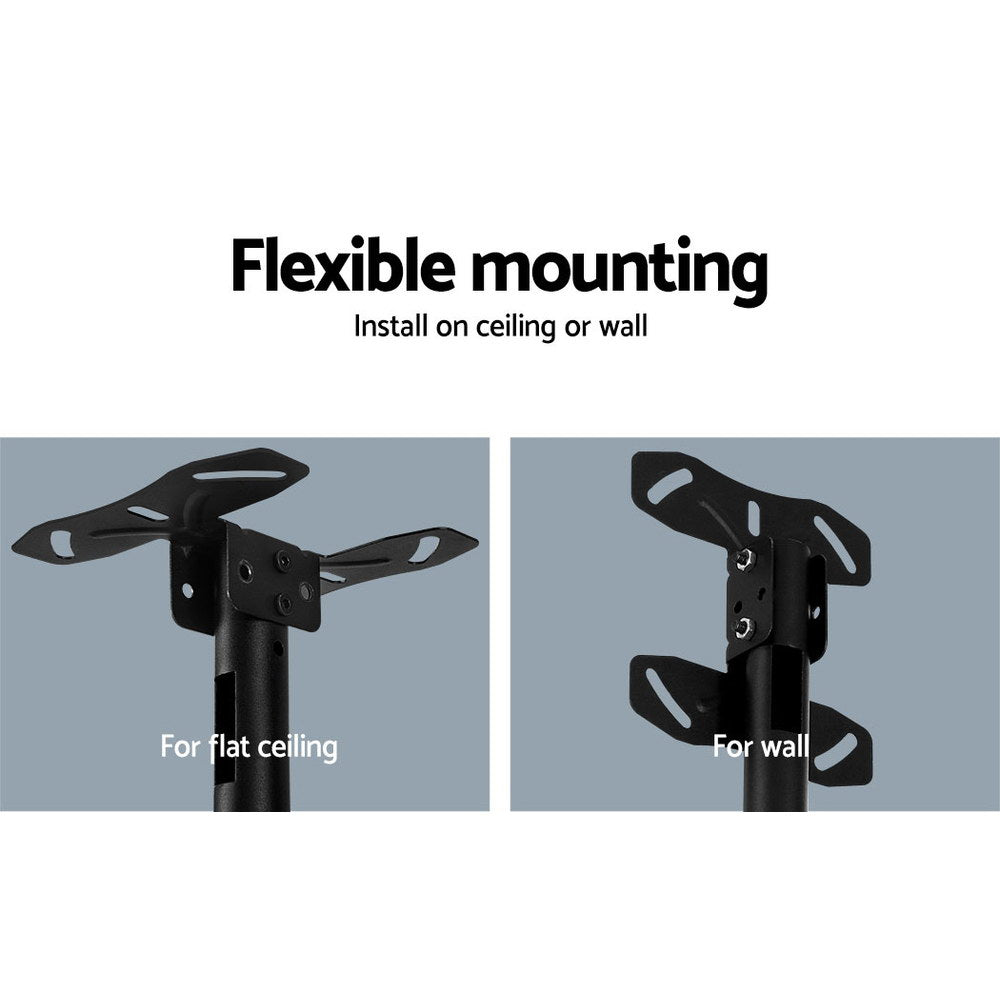 Artiss Full Motion TV Wall/Ceiling Mount Bracket 32"-75" Black