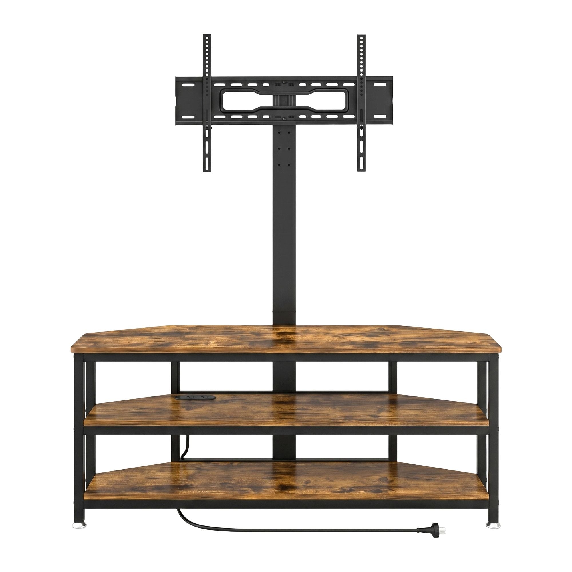 Artiss Corner TV Stand 32-70" w/ Mount LED Lights & Power Outlet Space Saving