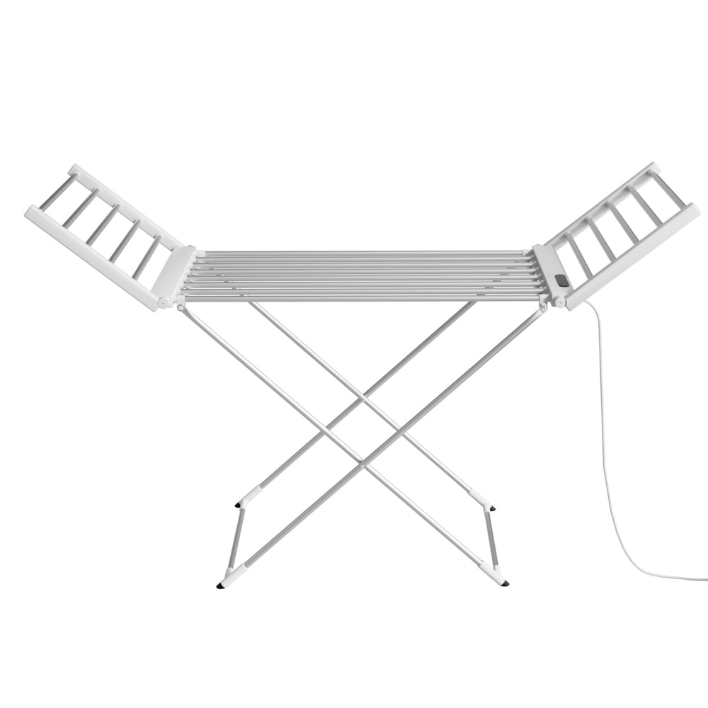 Devanti Foldable Electric Heated Towel Rail Rack 24H Timer