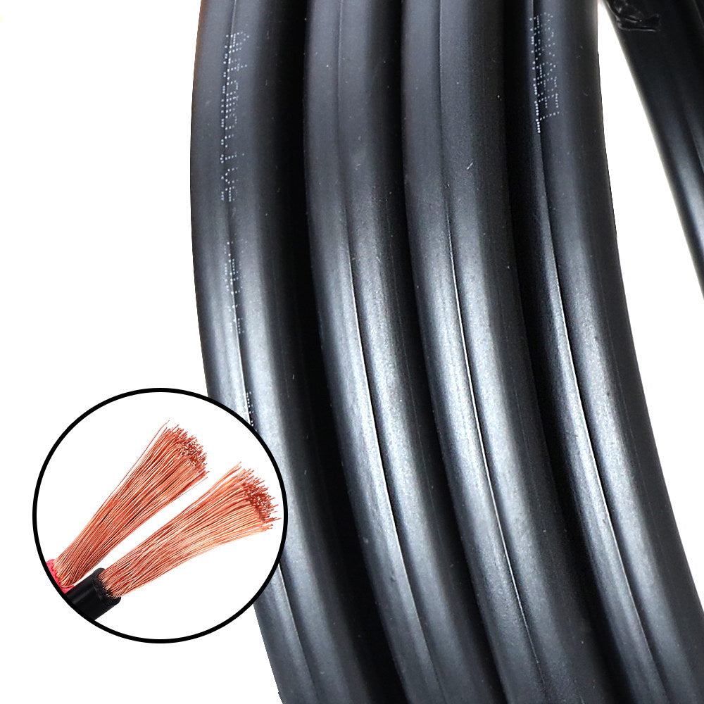 Giantz 10M Twin Core Electrical Cable 8B&S Automotive Black