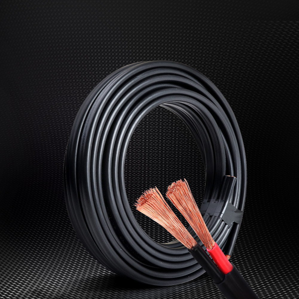Giantz 10M Twin Core Electrical Cable 8B&S Automotive Black