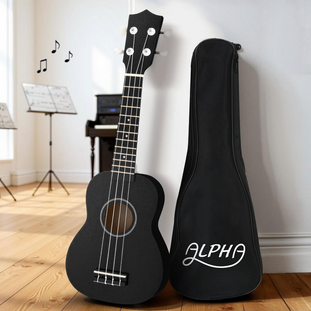 Alpha 21-Inch Ukulele Basswood Beginner Natural