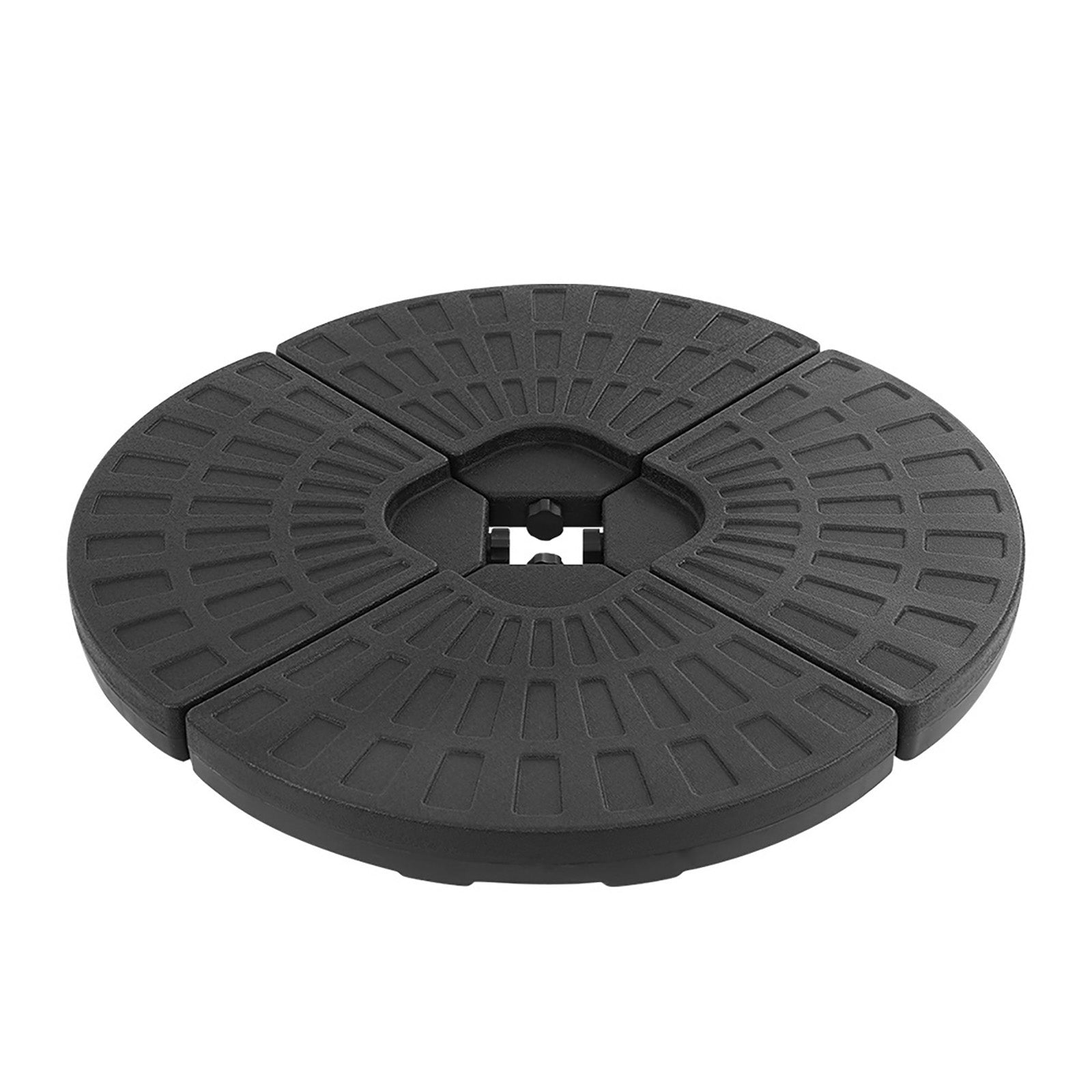 Instahut 3m Cantilever Outdoor Umbrella Black w/Base