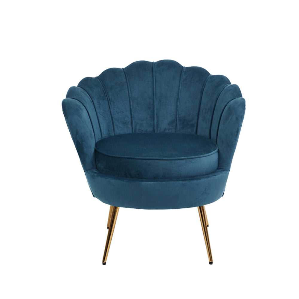 Callista Velvet Armchair Navy