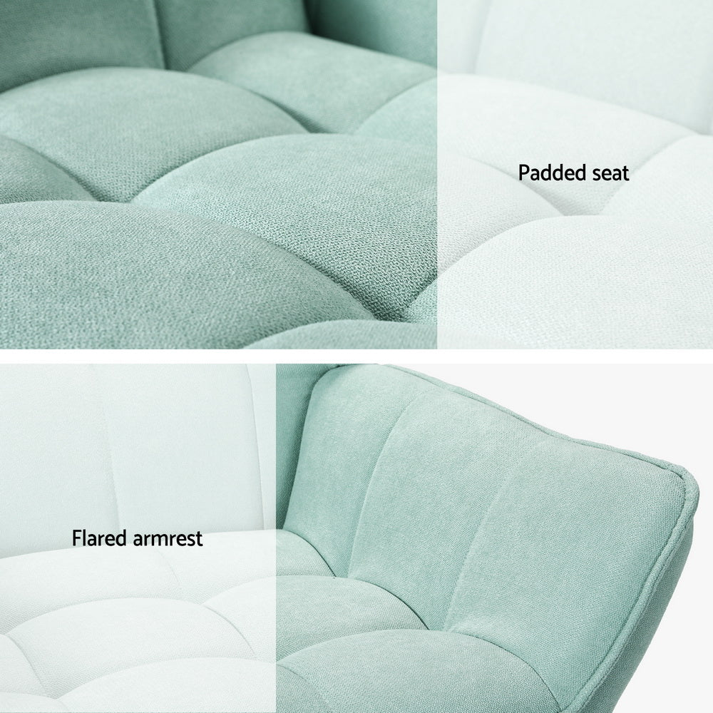 Cindy Blue Armchair Lounge Scandinavian Style