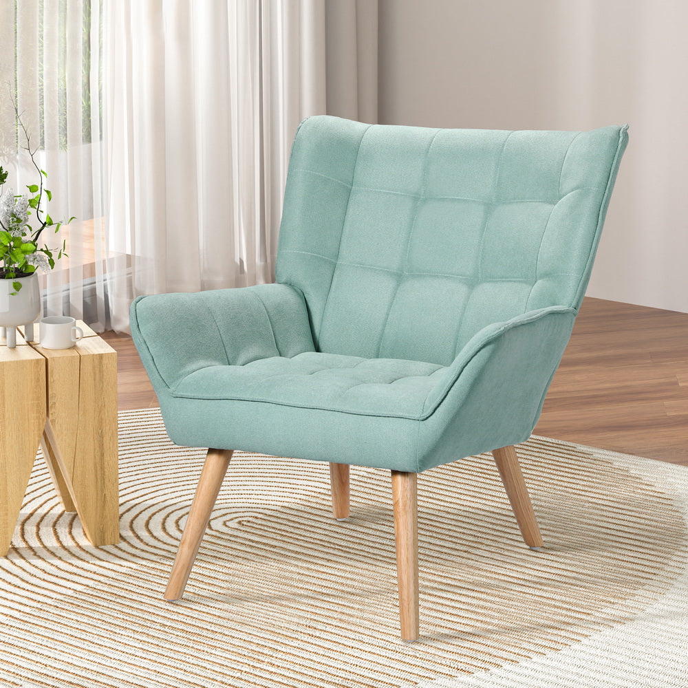 Cindy Blue Armchair Lounge Scandinavian Style