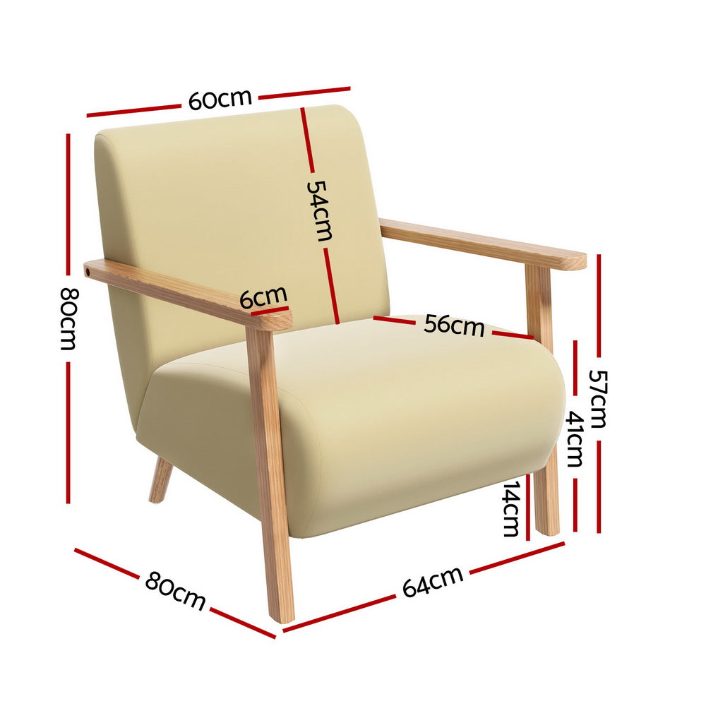 Olie Velvet Armchair Yellow Scandinavian Style