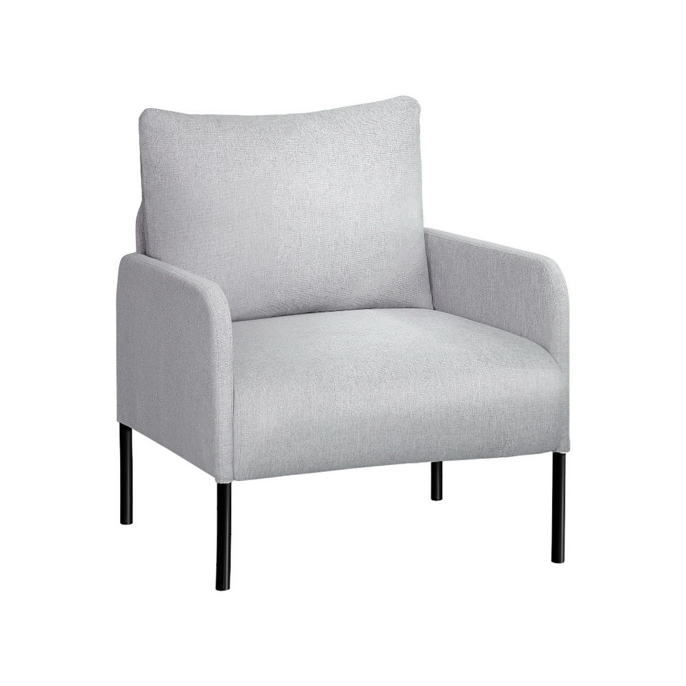 Kane Armchair Accent Chair Fabric Grey