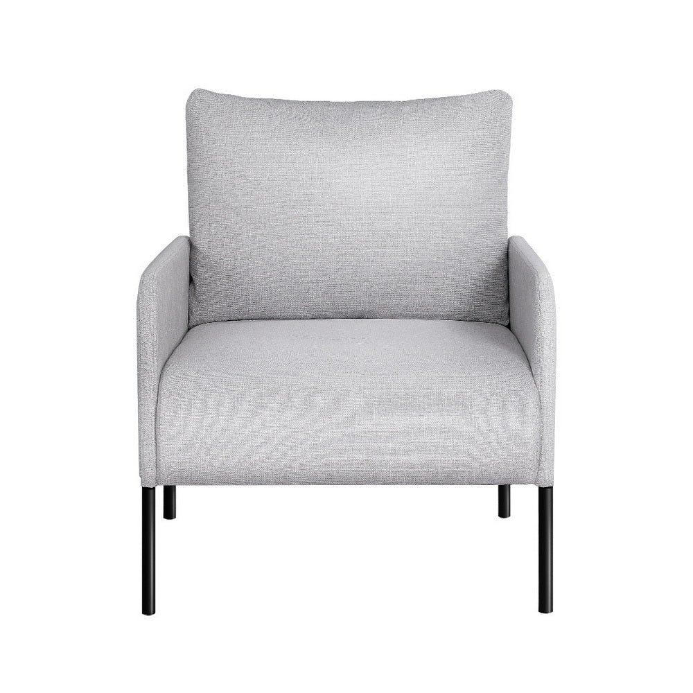 Kane Armchair Accent Chair Fabric Grey
