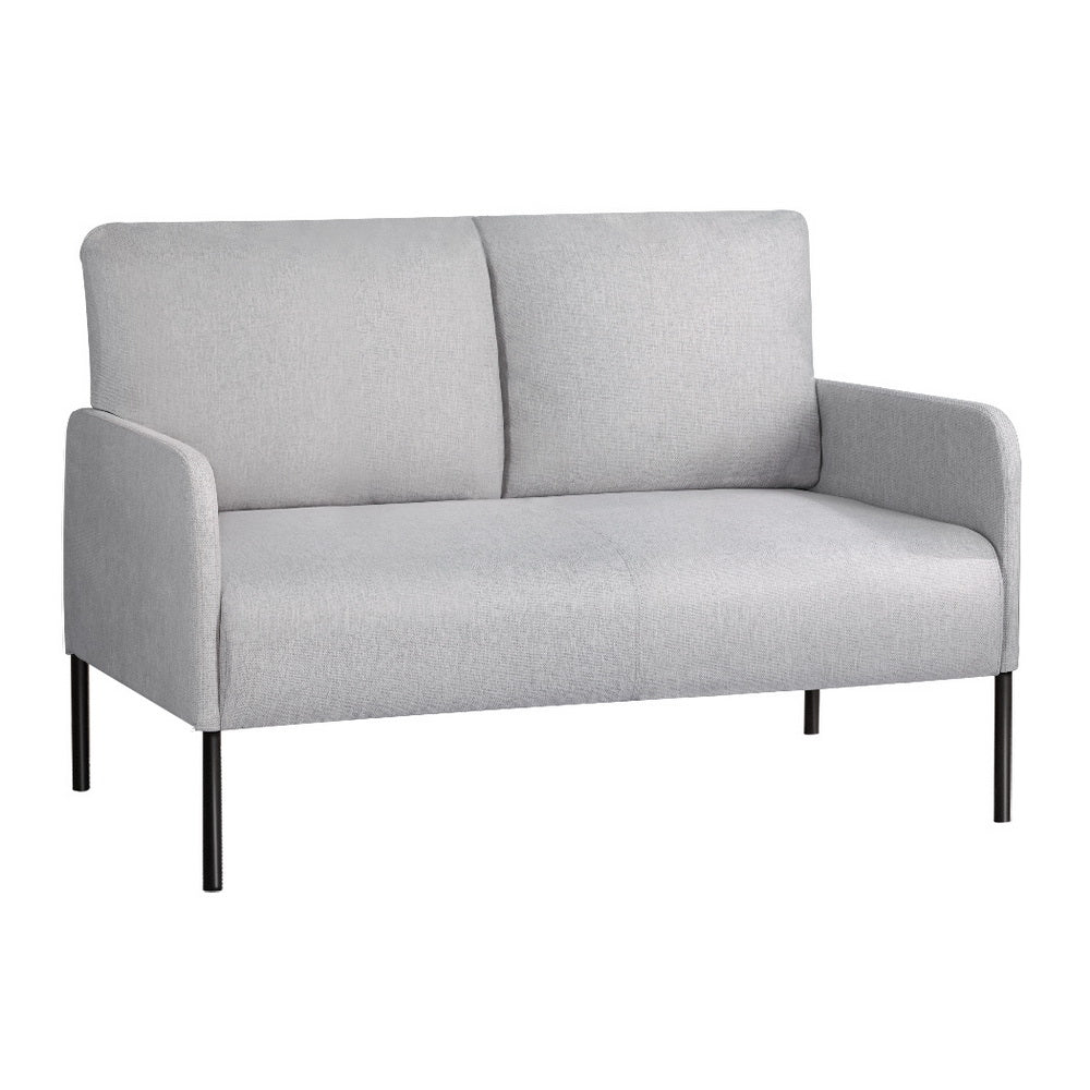 Kane 2-Seater Sofa Armchair Linen Grey