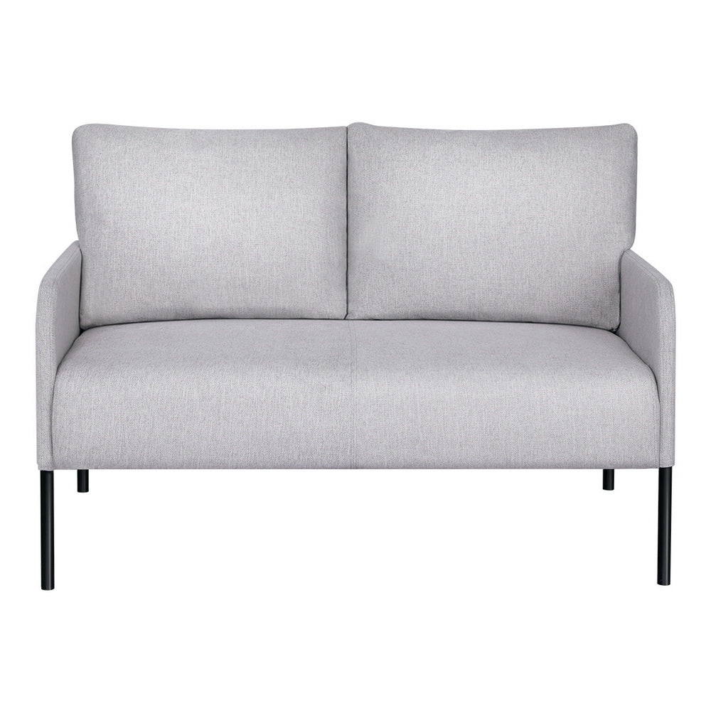 Kane 2-Seater Sofa Armchair Linen Grey
