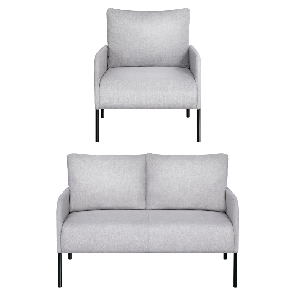 Kane 4-Seater Sofa Set Armchair Grey
