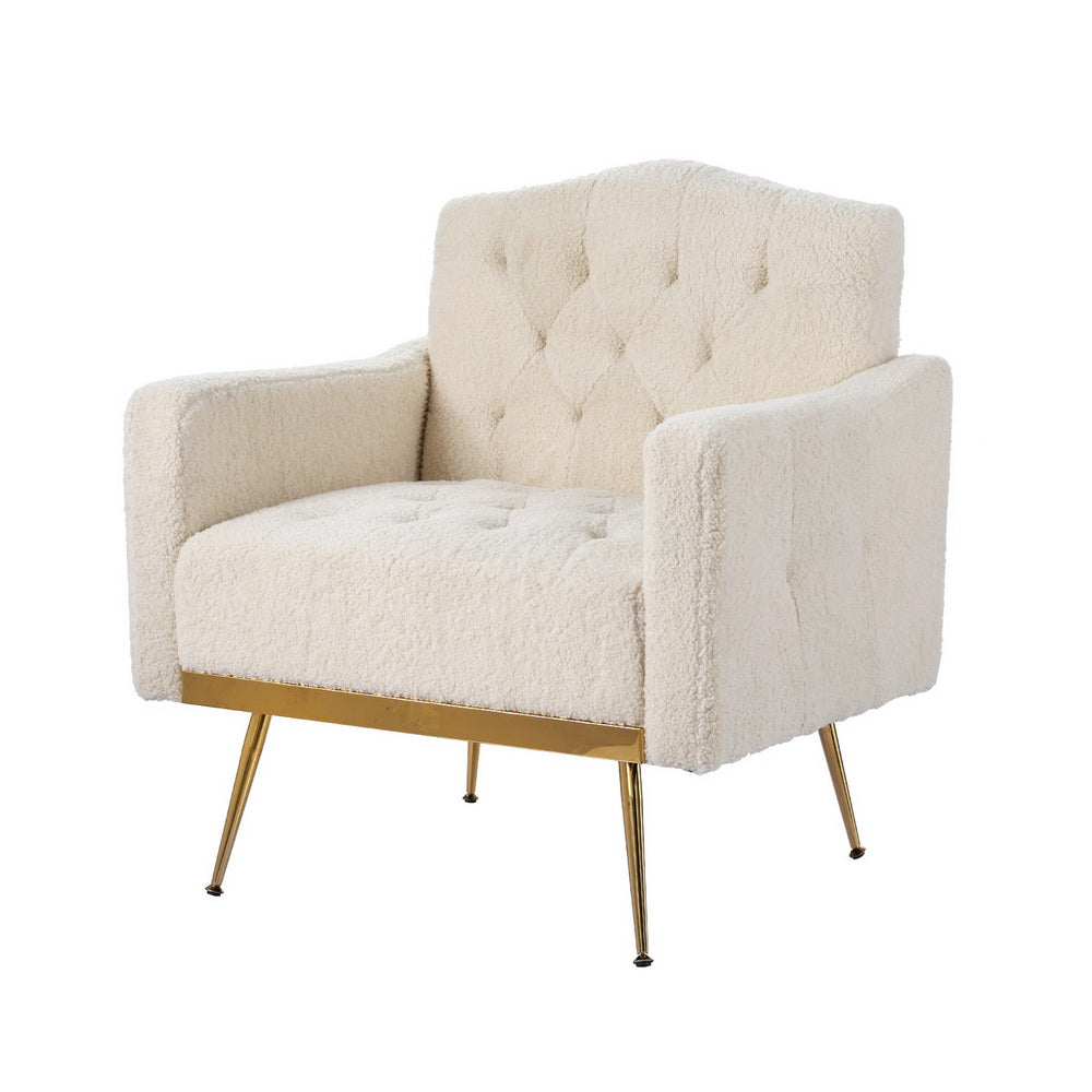 Nicole Armchair Boucle Beige Scandinavian Style