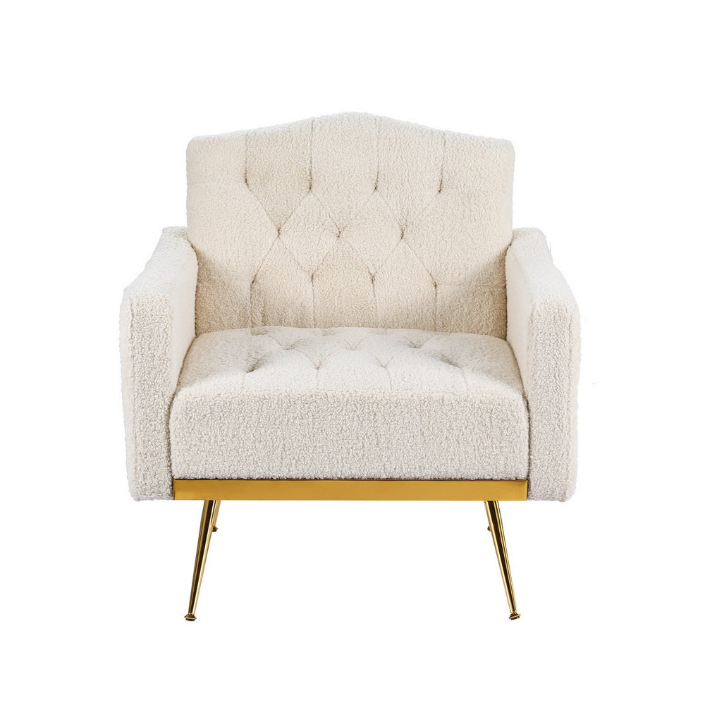 Nicole Armchair Boucle Beige Scandinavian Style