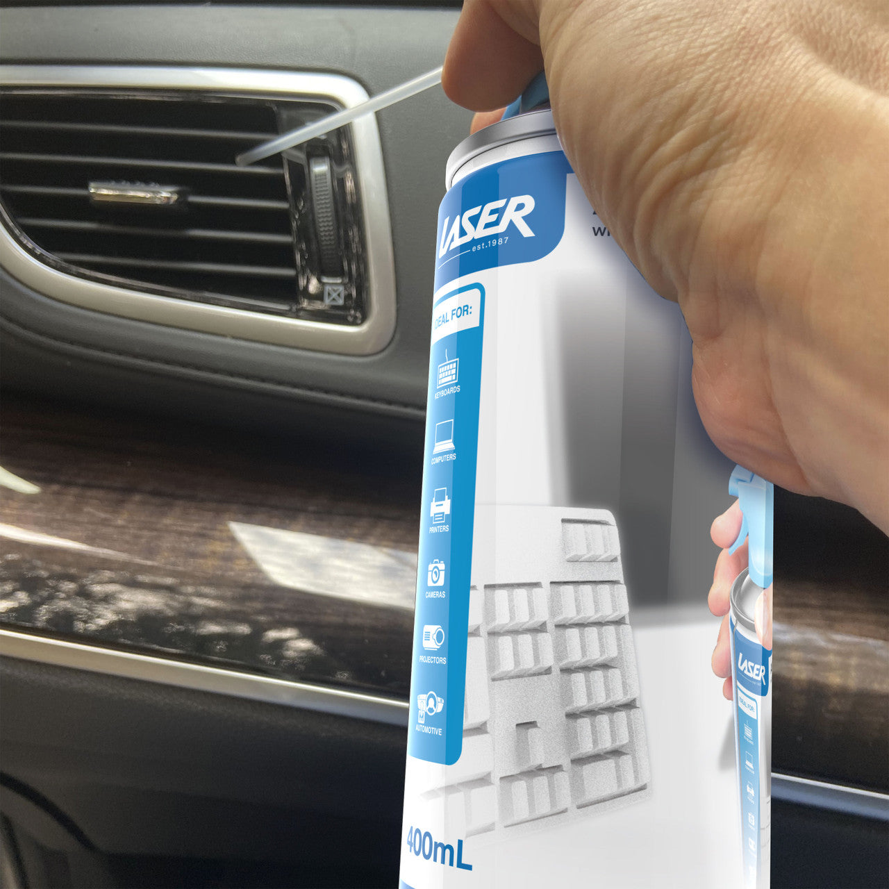 Laser 400ml Compressed Air Duster Spray 3 Pack