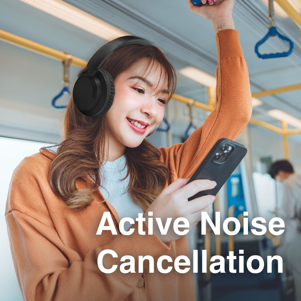 Laser ANC Bluetooth Headphones Black