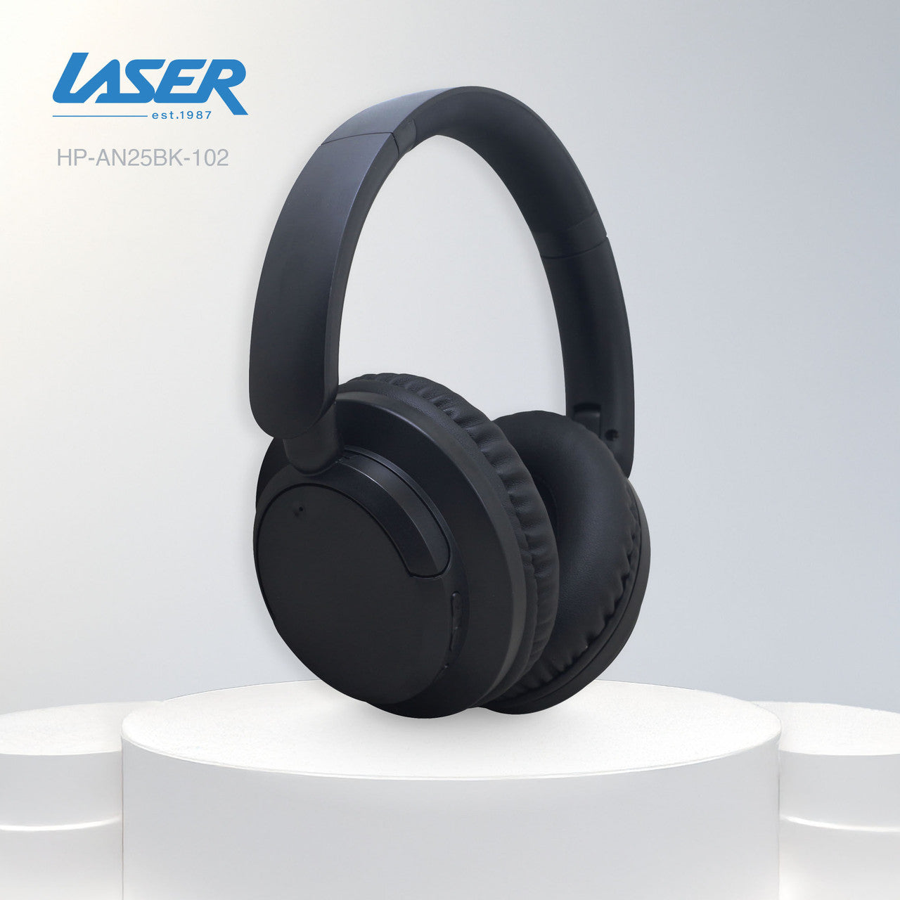 Laser ANC Bluetooth Headphones Black