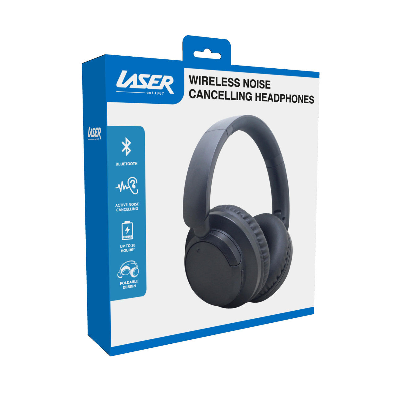 Laser ANC Bluetooth Headphones Black
