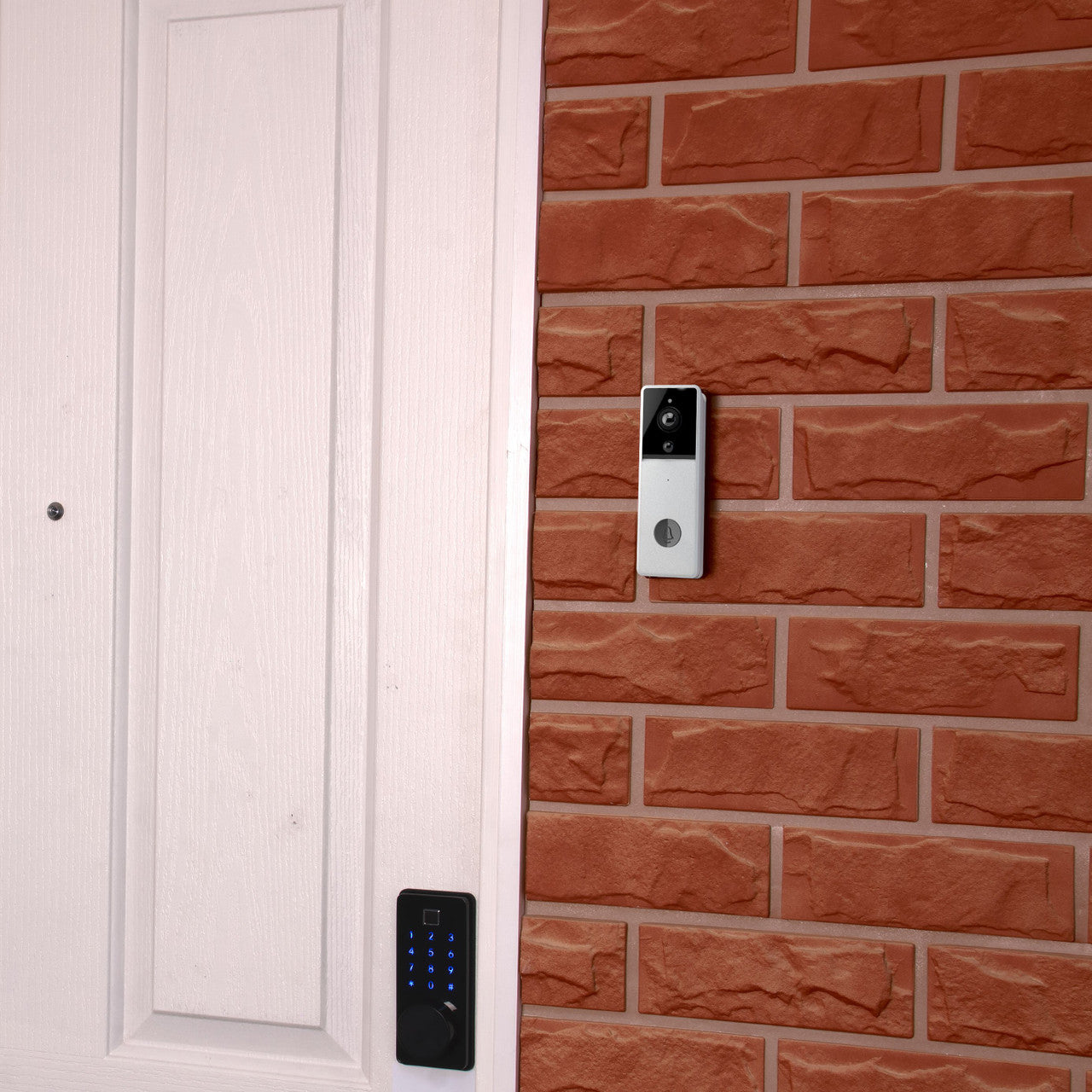 Laser Smart Full HD Video Doorbell White