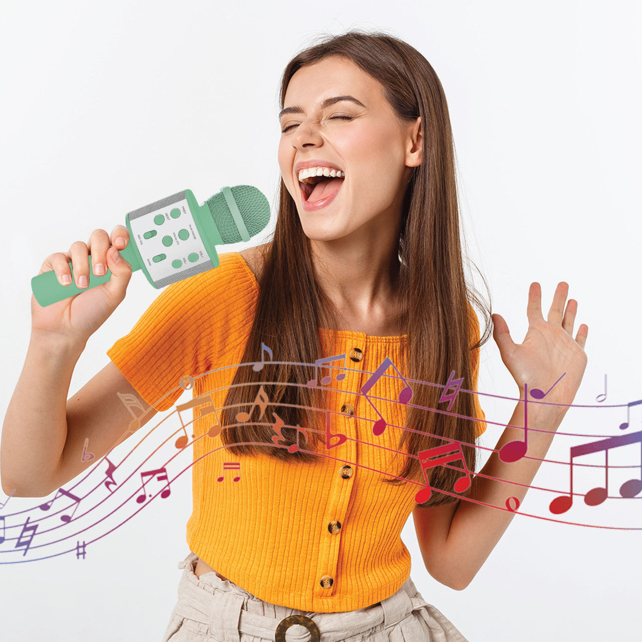 Laser Karaoke Microphone Aquatic Awe