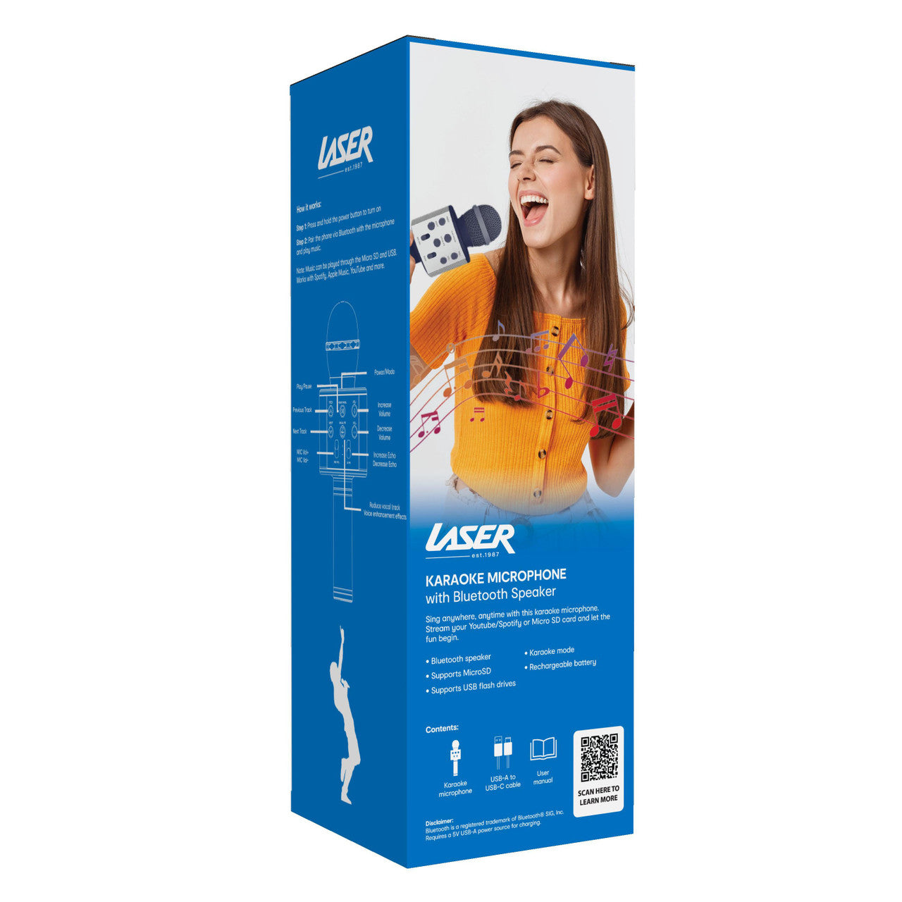 Laser Karaoke Microphone Future Dusk
