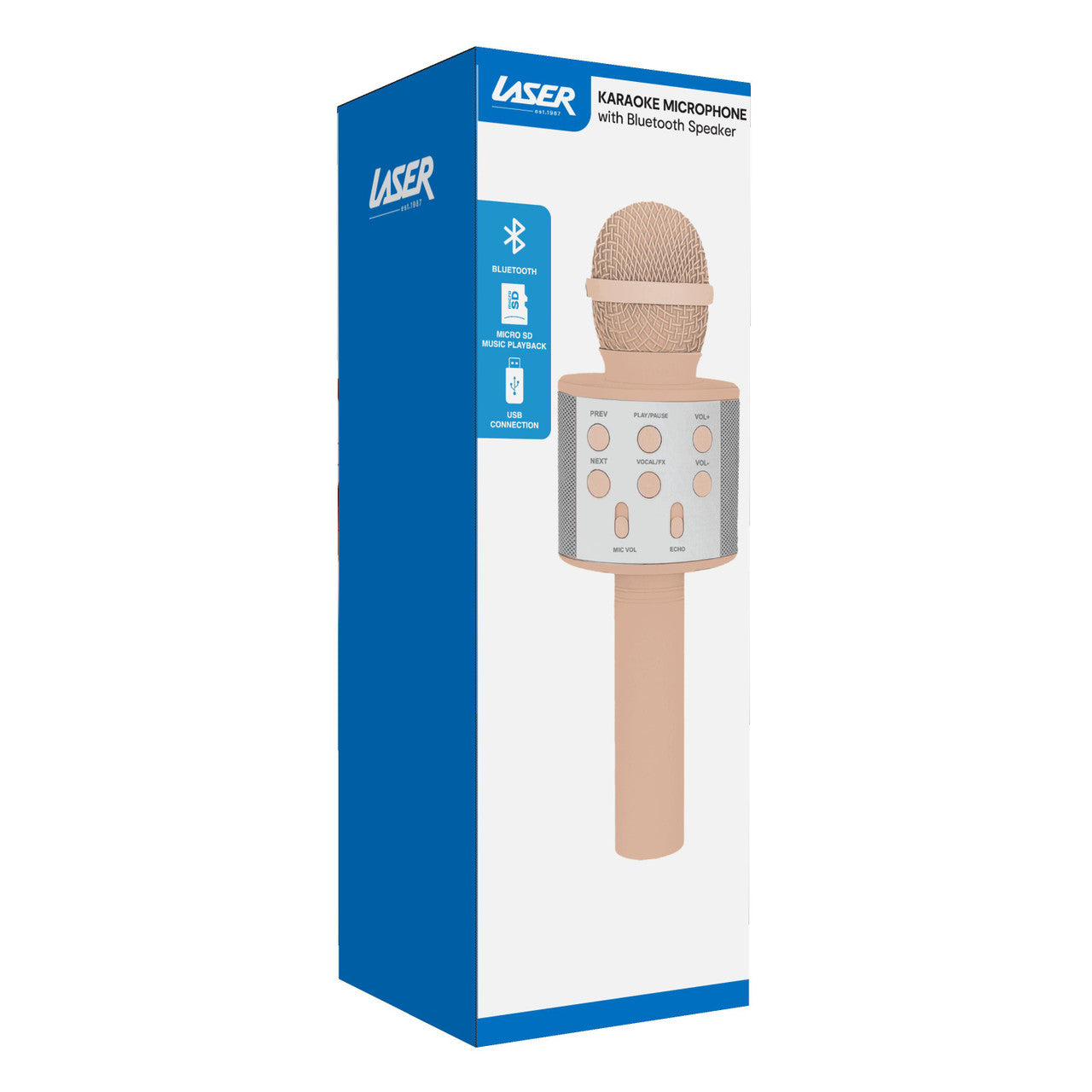 Laser Karaoke Microphone Transcendent Pink
