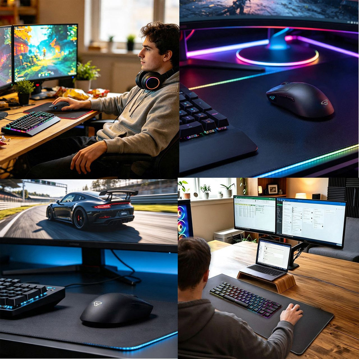 Wireless Gaming Mouse 7200 DPI - Black