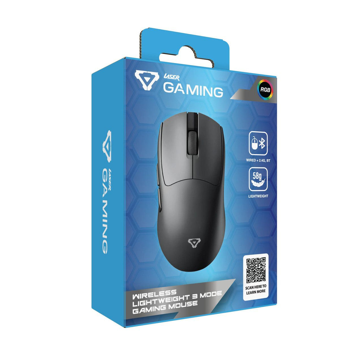 Wireless Gaming Mouse 7200 DPI - Black