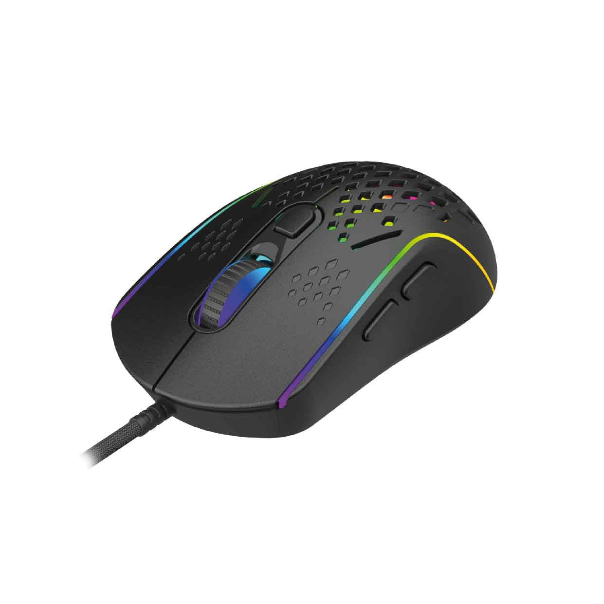 Laser RGB Lightweight Gaming Mouse - Black
