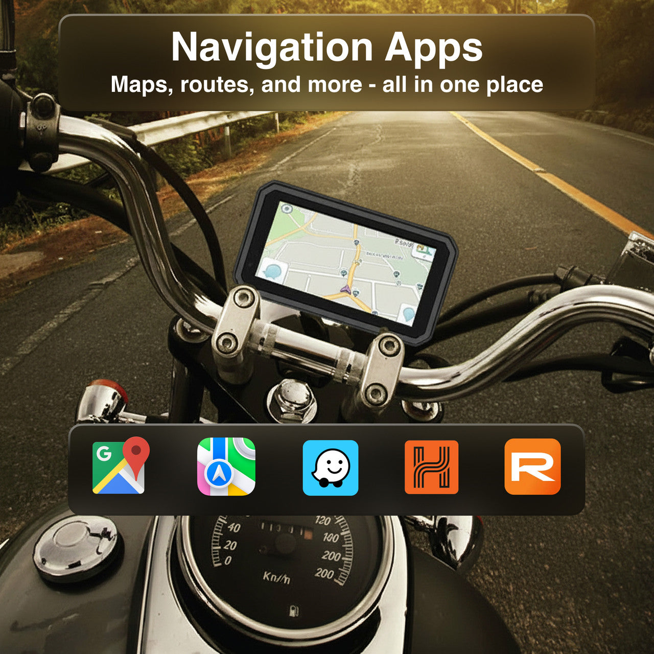 Laser 6-inch Wireless Motorbike CarPlay Android Auto