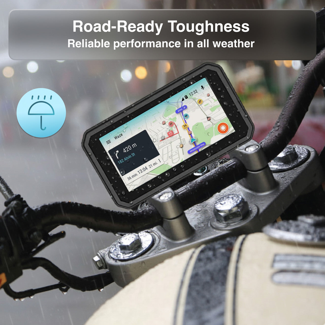 Laser 6-inch Wireless Motorbike CarPlay Android Auto