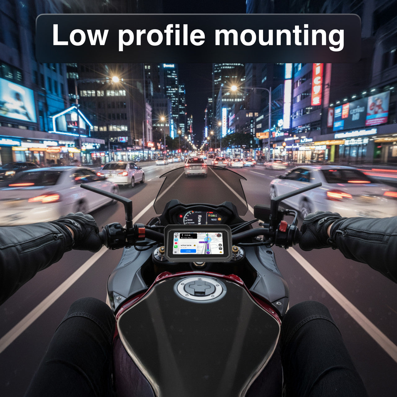 Laser 6-inch Wireless Motorbike CarPlay Android Auto