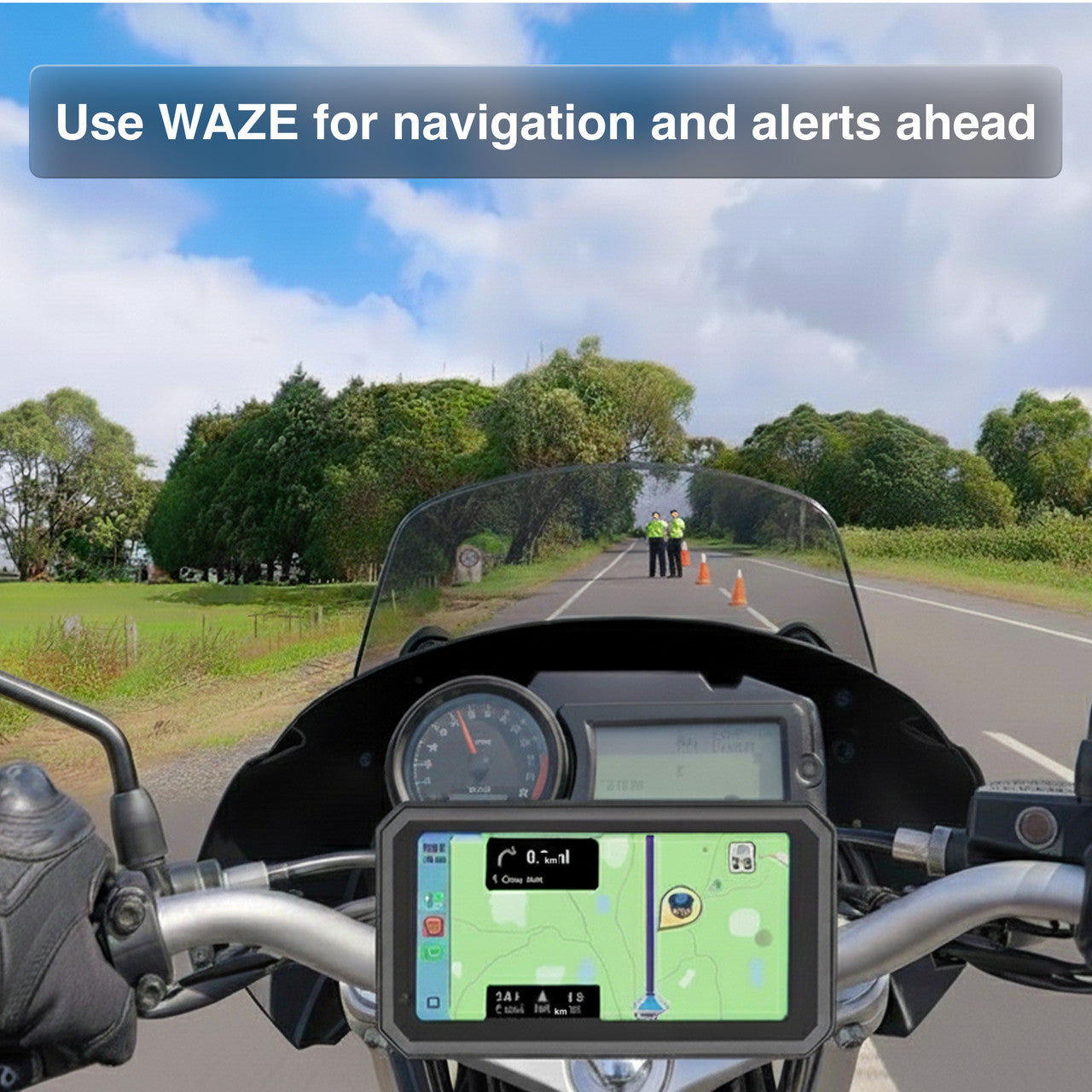 Laser 6-inch Wireless Motorbike CarPlay Android Auto