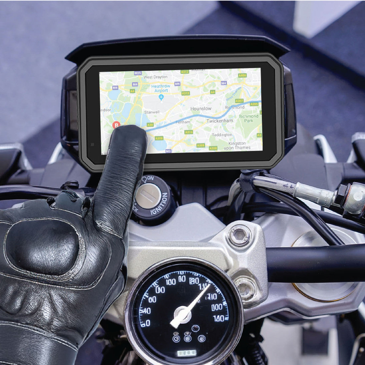 Laser 6-inch Wireless Motorbike CarPlay Android Auto