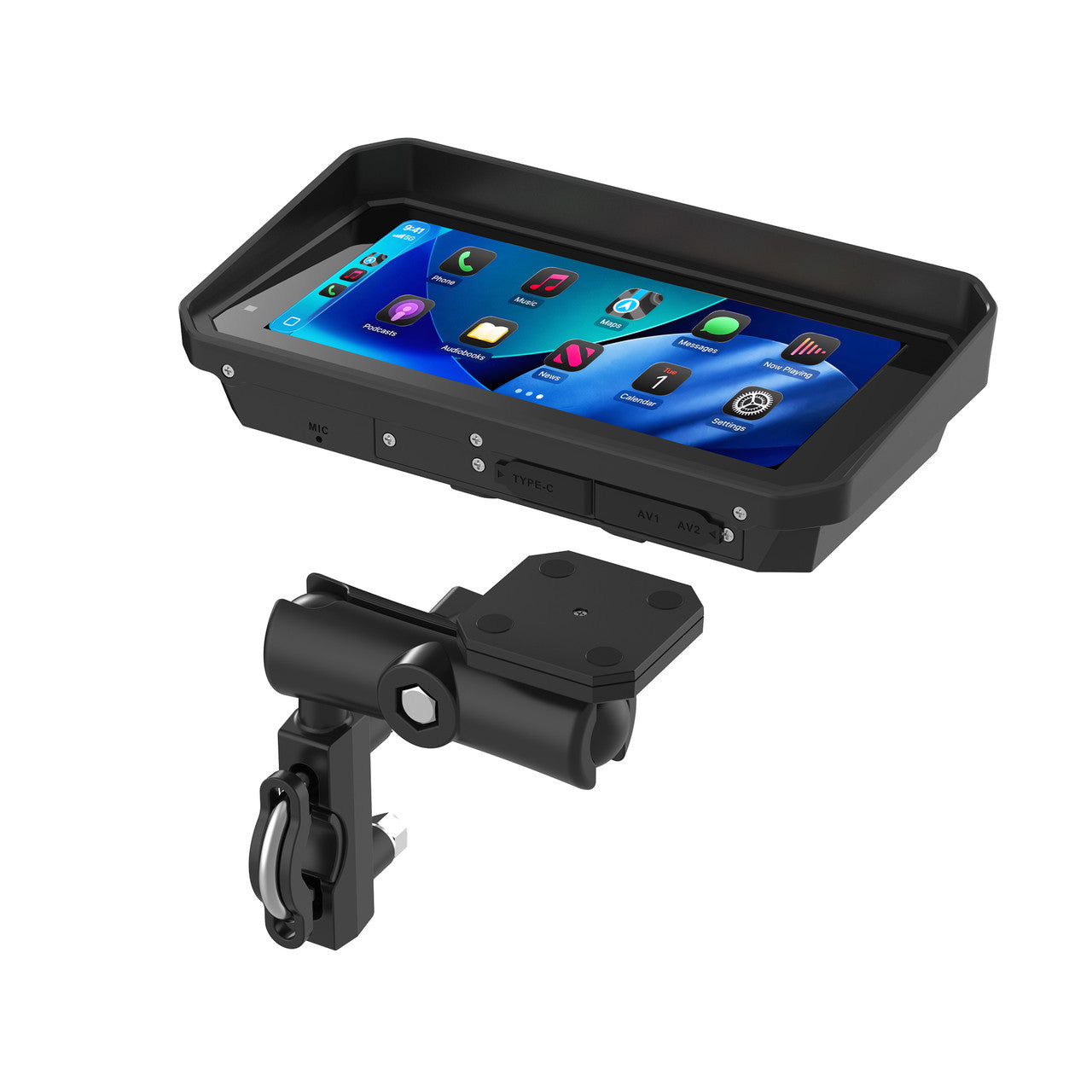 Laser 6-inch Wireless Motorbike CarPlay Android Auto