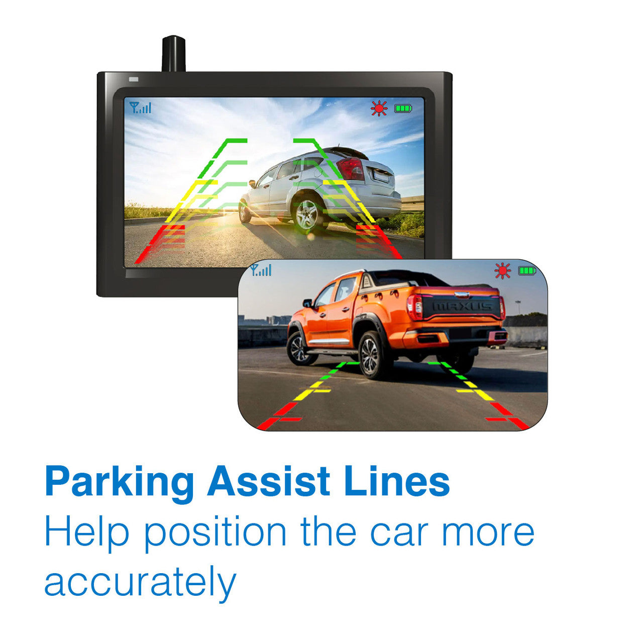 Laser 4.3" Wireless Solar Parking Camera with Monitor