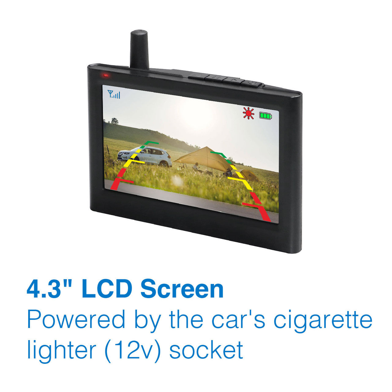 Laser 4.3" Wireless Solar Parking Camera with Monitor