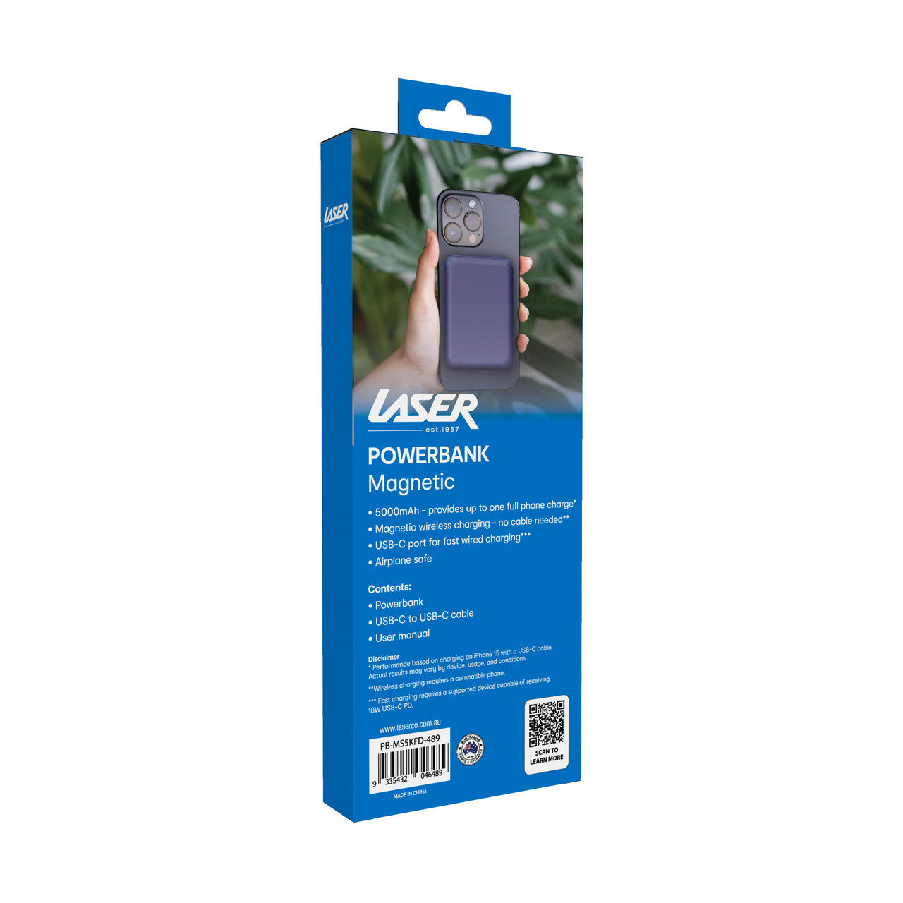 Laser Slim Magnetic 5K Power Bank Future Dusk