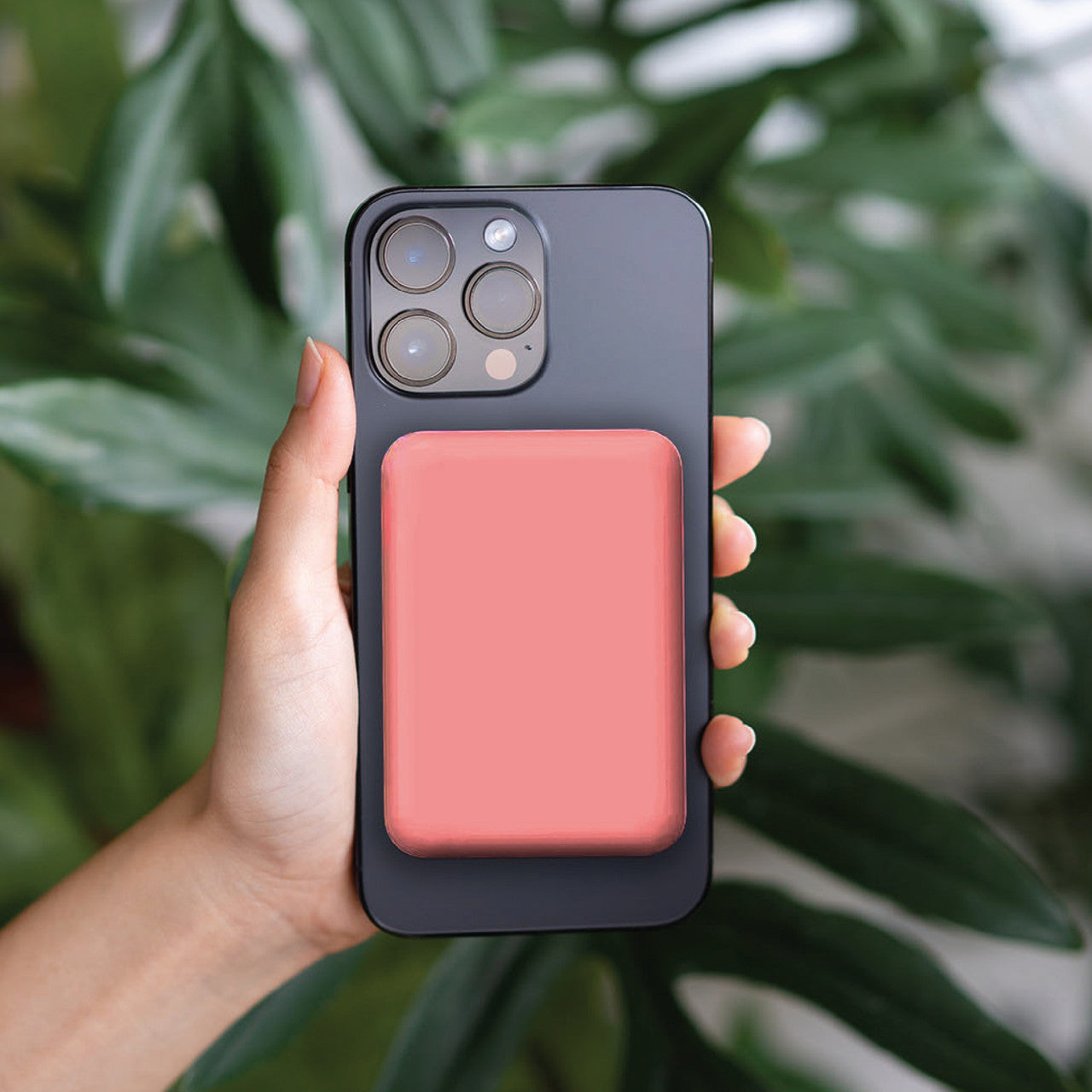 Laser Slim Magnetic 5K Power Bank Sunset Coral