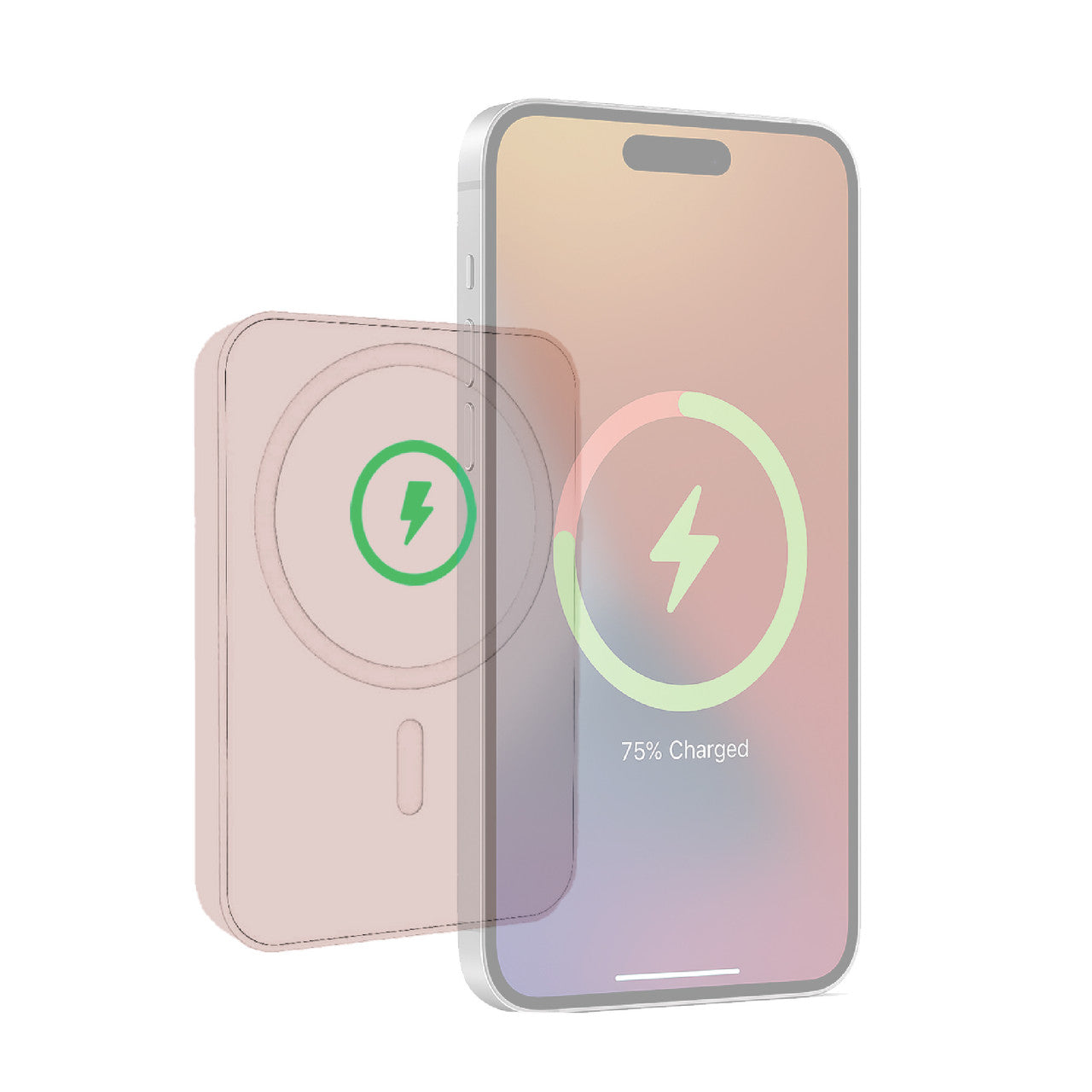 Laser Slim Magnetic 5K Power Bank Transcendent Pink