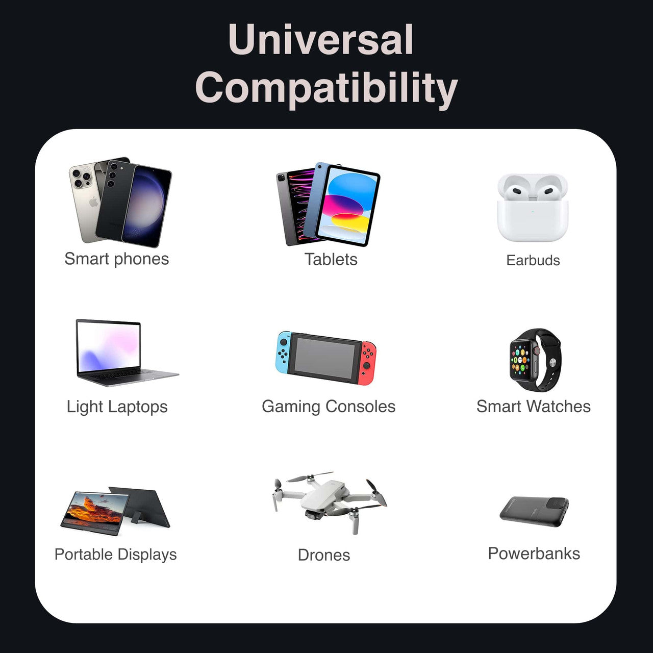 Laser 65W GaN Travel Charger with 4 Adaptors