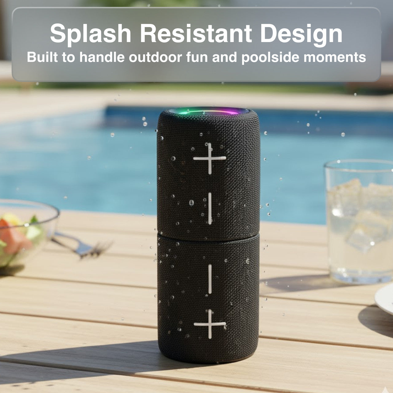 Laser Magnetic Bluetooth Pill Speaker 5W – Black