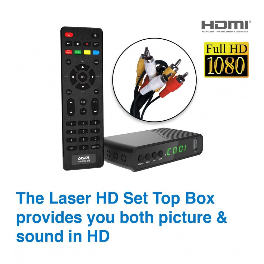 Laser Digital Set Top Box HD with USB Recording