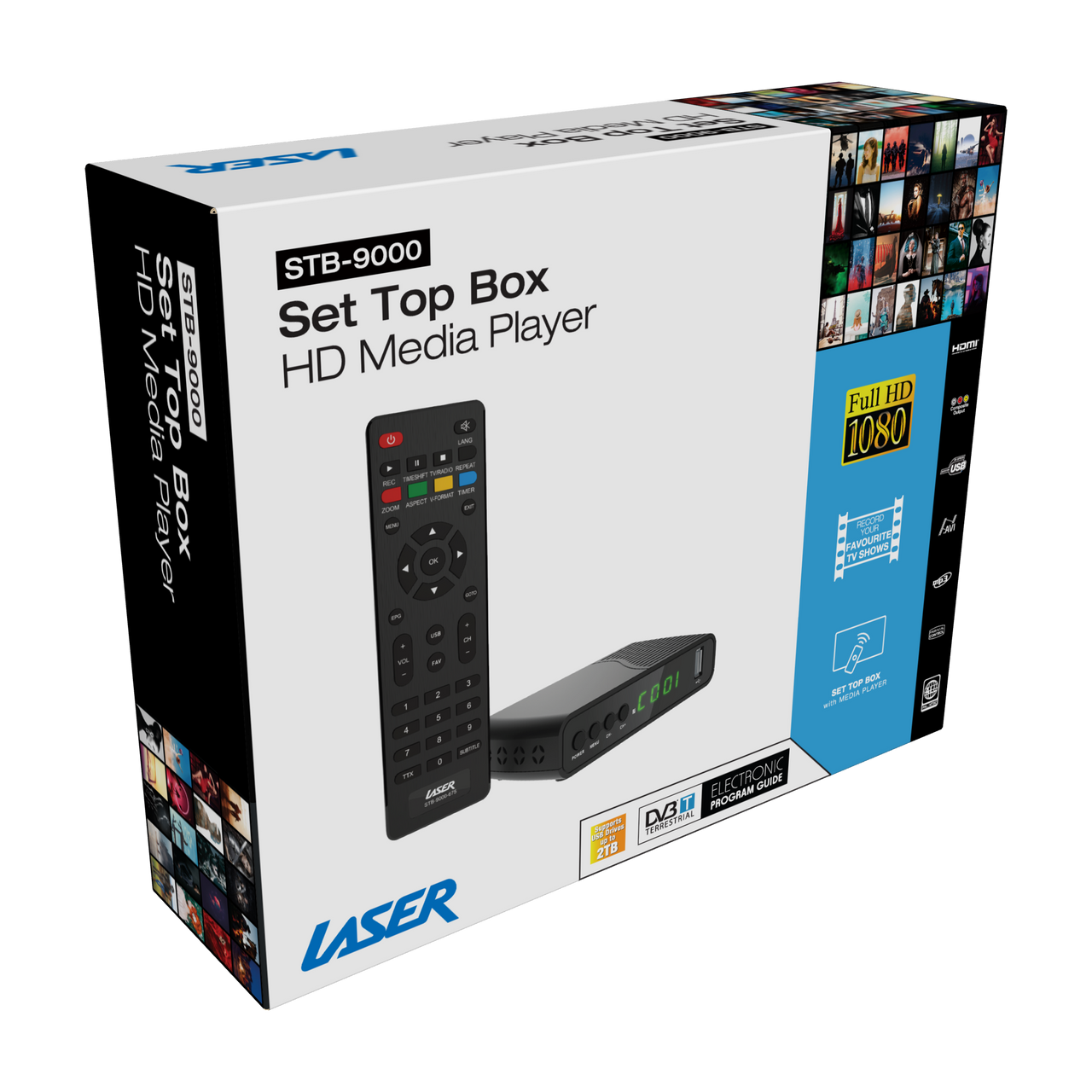 Laser Digital Set Top Box HD with USB Recording