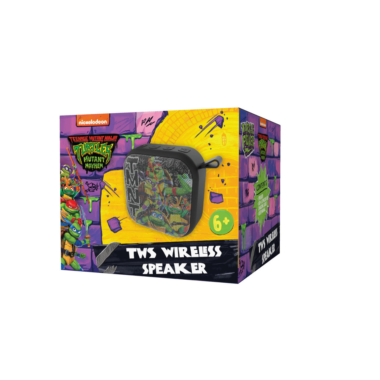 TMNT 3W Portable Bluetooth Speaker Black